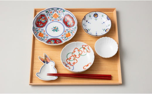 有田焼 其泉 絵皿を楽しむ 5点セット【賞美堂本店】食器 和