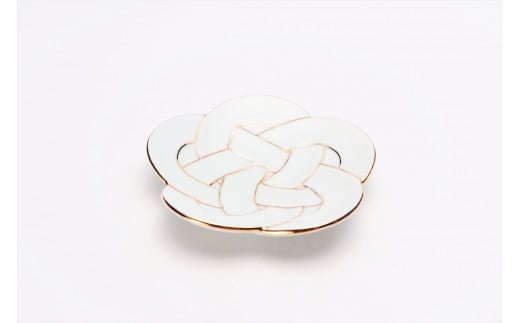 有田焼 金線梅むすび 小皿 5枚セット【丸兄商社】食器 器 