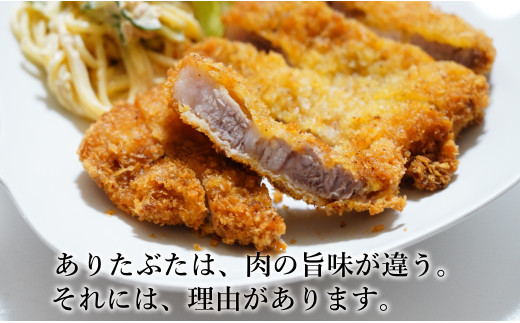 【6回定期便 総計6kg】 ありたぶた ロース とんかつ用 約1kg (