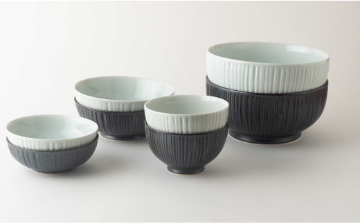 【シンプルで飽きがこない】千彫 しのぎ ゆす灰 & 黒鉄砂 2