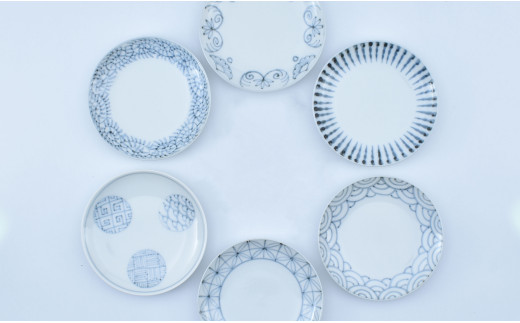 手描きの伝統柄 小皿6個セット 有田焼 食器 うつわ 器 手描