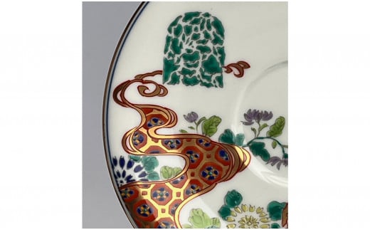 有田焼 ギャラリー花伝 金蘭手 花兎文 ( はなうさぎもん ) 