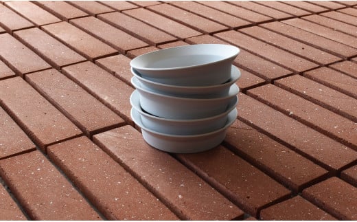 1616/ TY Round Deep Plate 120 Grey 5枚セット グレー ライトグレー 