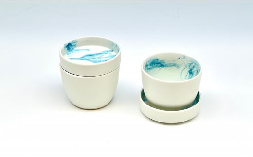 ARITAYAKI MUTSU 薬味皿付 そばちょこ 有田焼 食器 うつわ 蕎麦