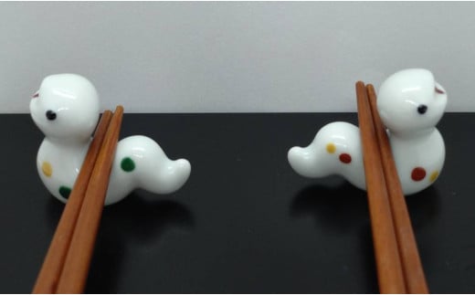 有田焼 干支（巳）箸置き 4ヶセット【やきもの工房こすず