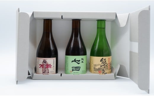 《The SAGA 認定酒》 清酒 佐賀の蔵元 のみ比べ 七田 / 万齢 / 