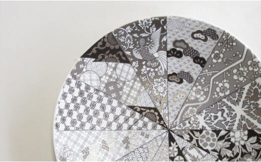 有田焼 JS旭日吉祥紋・ペアフラットプレートS ARITA PORCELAIN LA