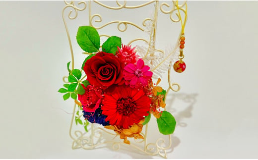 プリザーブドフラワー ラビアンローズ【フラワースポット