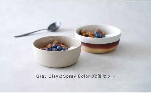 【田中里奈さんおすすめ！】有田焼 2016/ Bowl Gray Clay・Spray Co