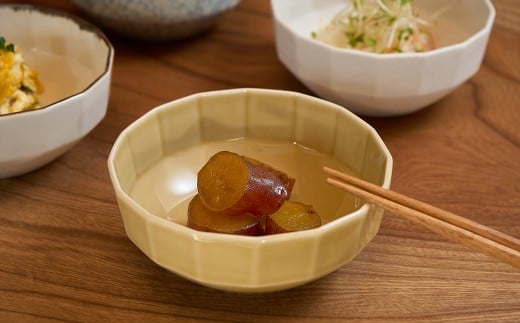 有田焼 10.5cm 十六角ボウル 4枚 セット【金善製陶所】小鉢 