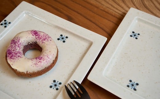 有田焼 17cm リム正角プレート 2点 セット【金善製陶所 】和