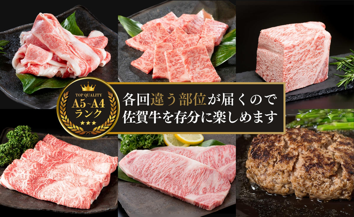 【偶数月にお届け！】佐賀牛 定期便 通年6回コース 牛肉 黒