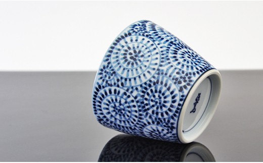 源右衛門窯 染付章魚唐草 そば猪口 器 食器 フリーカップ 