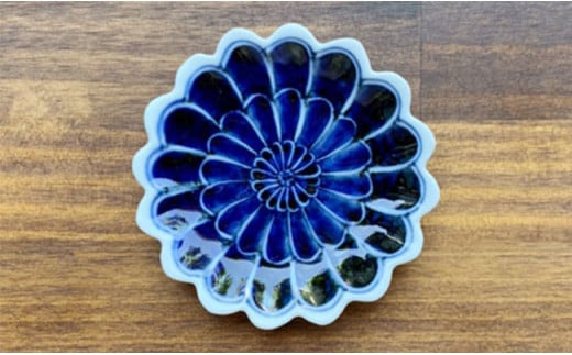 有田焼 伯父山窯 染付豆皿 5枚セット【まるふく】器 うつわ