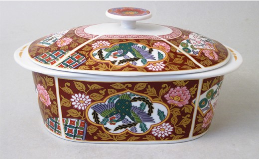 有田焼 熱々のまま食卓へ「UTSUWA美」金襴手古伊万里鳳凰文