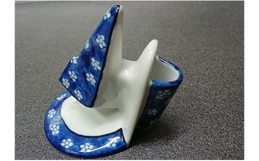 メガネスタンド（梅濃青） 【九州特産品販売】眼鏡置き場 