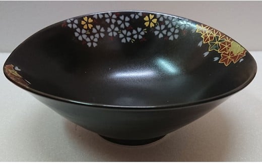 黒マットのサラダボール大・小セット 九州特産品販売 A12-16