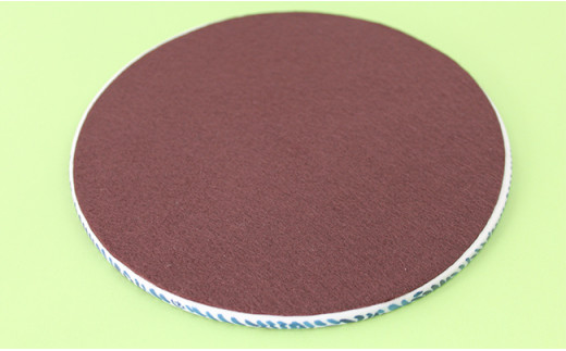 二宮閑山 有田焼染付マウスパッド たこ唐草紋様 A24-149