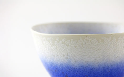 有田焼 ボウル(大) 藍染水滴 真右エ門窯【スチームシップ】