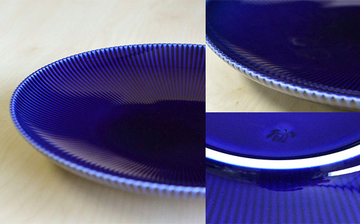 香蘭社 ピンストライプ（R）中皿 1枚 食器 器 うつわ 陶磁器