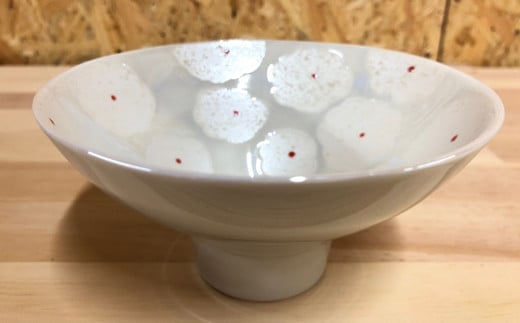 有田焼 花真珠黒白ペア 利久窯モダン飯碗 陶窯みかわや AA24