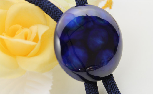 二宮閑山 有田焼ループタイ るりブルー 丸と角の2個セット 