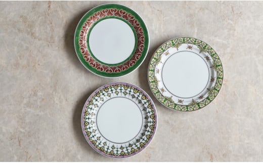 源右衛門窯 赤絵ミナイ手絵変り ケーキ皿 有田焼 A450-23