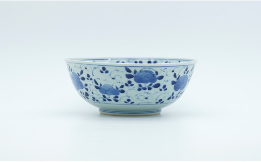 山口洋一工房 小花散し玉縁6寸鉢 有田焼 A40-99