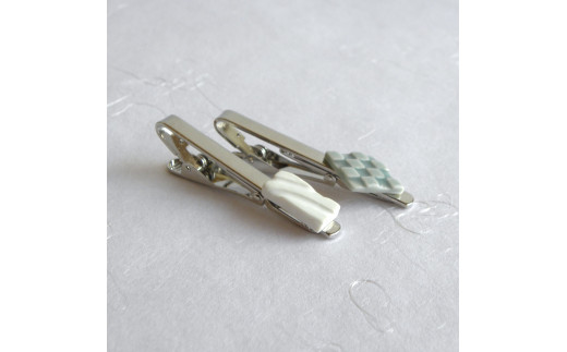 noji(楠 -kusunoki-) 有田焼ネクタイピン2個セット A12-217