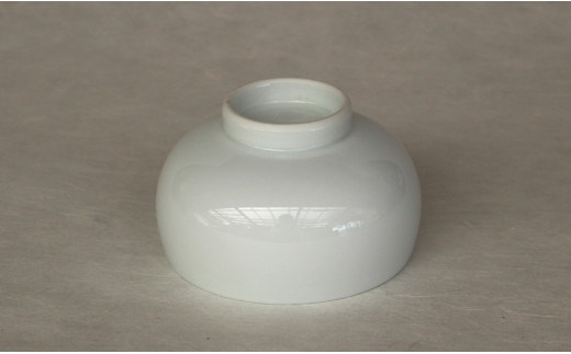 現代の名工 矢鋪與左衛門作【白磁煎茶碗 蓋付き】有田焼 A6