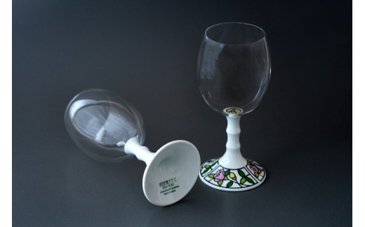 有田焼 有田浪漫 グラスワイン ( ビートロ葡萄 / ビートロ薔