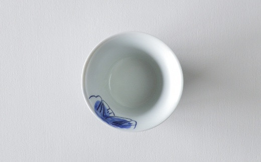 有田焼 鉄仙シリーズ 蕎麦猪口(青) 2個セット 聡窯 A22-15