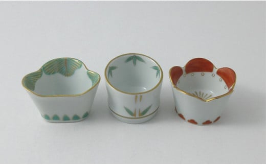 有田焼 鶴亀松竹梅 小皿小付セット 【ヤマト陶磁器】食器 