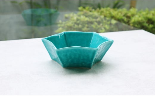 【まるふくオリジナル】有田焼 Star Bowl ターコイズブルー 2
