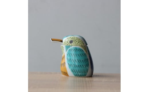 有田焼 カワセミの醤油さし プレゼントとして人気のキッチ