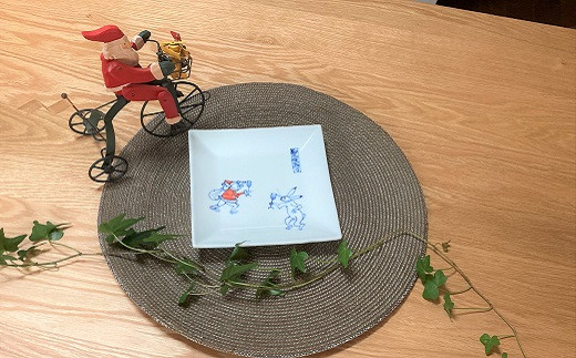 瑞峯窯 有田焼 クリスマス鳥獣戯画 ”チアーズ” マグカッ