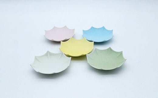 瑞峯窯 有田焼 マカロンカラー八角小皿 ５枚組 原重製陶所 