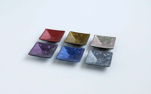 有田焼 麟 Lin 角型豆皿 6色セット【金照堂】和食器 食器 う