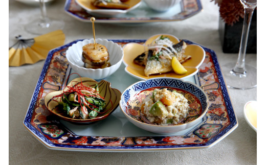 有田焼 其泉 華やか彩り 9点セット 書籍付【賞美堂本店】食