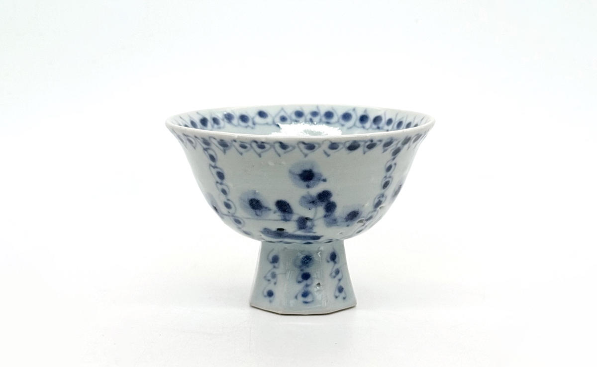 有田焼 工房禅 横田翔太郎 染付 すみれ 高台鉢 初期伊万里 2