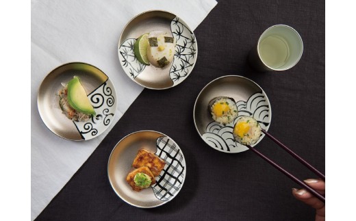 ARITA PORCELAIN LAB(アリタポーセリンラボ) 「繁栄」小皿4枚セッ