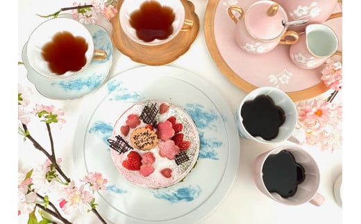 ARITAYAKI MUTSU 空（ブルー）丸プレート皿 A55-76