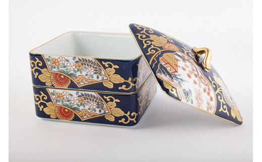 有田焼 其泉 琳派古伊万里様式 二段のお重【賞美堂本店】