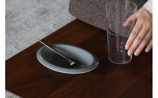 有田焼 with glaze Oval Bowl Sサイズ グレー2色セット オーバル 