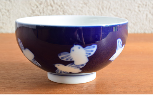 有田焼 ふくら雀 飯碗・湯呑セット【深川製磁】食器 器 う