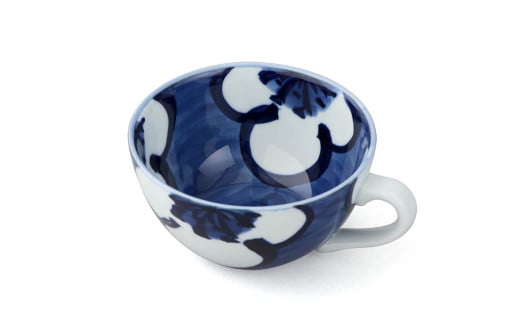 源右衛門窯 染付梅絵 スープ碗 有田焼 器 食器 皿 デザート