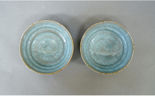 有田焼 貫入4寸（12cm）小鉢2個セット 青磁 食器 鉢 うつわ 