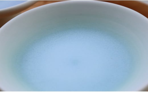 【まるふくオリジナル】有田焼 Pale Crystal 高台小皿 2点セッ