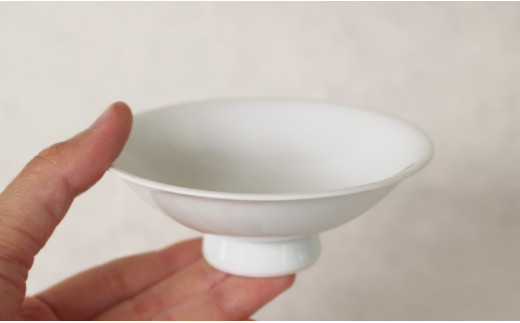 ろくろの現代の名工 矢鋪與左衛門作【白磁 平盃】有田焼 