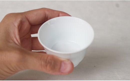 ろくろの現代の名工 矢鋪與左衛門作【白磁 朝顔型突き底ぐ